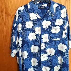 Vintage Mens sea island hawaiian shirt size XL
